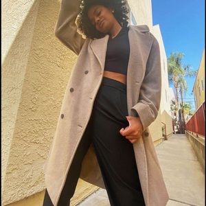 Aritzia Sunday Best Long Wool Coat NWOT Size 3